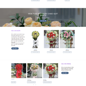website cửa hàng bán hoa monka media