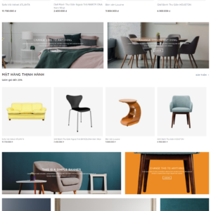 website cửa hàng nội thất monka media