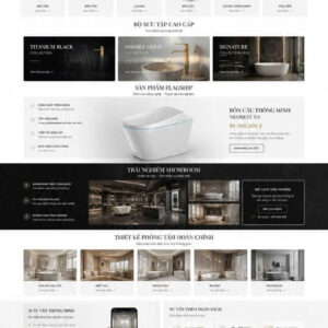 Mẫu website showroom phòng tắm MK218